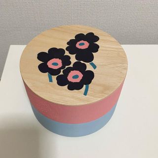 マリメッコ(marimekko)のマリメッコ 新宿伊勢丹限定 ウッドボックス 畑漆器店 UNIKKO(小物入れ)