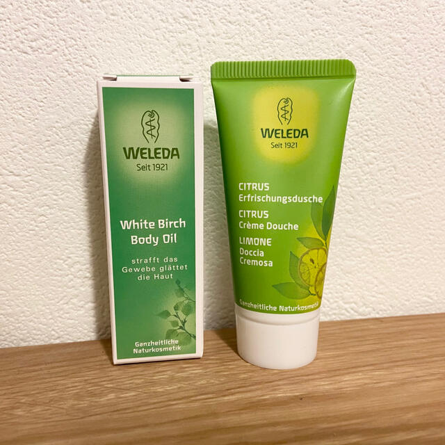 WELEDA(ヴェレダ)のヴェレダホワイトバーチボディオイル&シトラスクリーミーボディウォッシュ2点set コスメ/美容のボディケア(その他)の商品写真