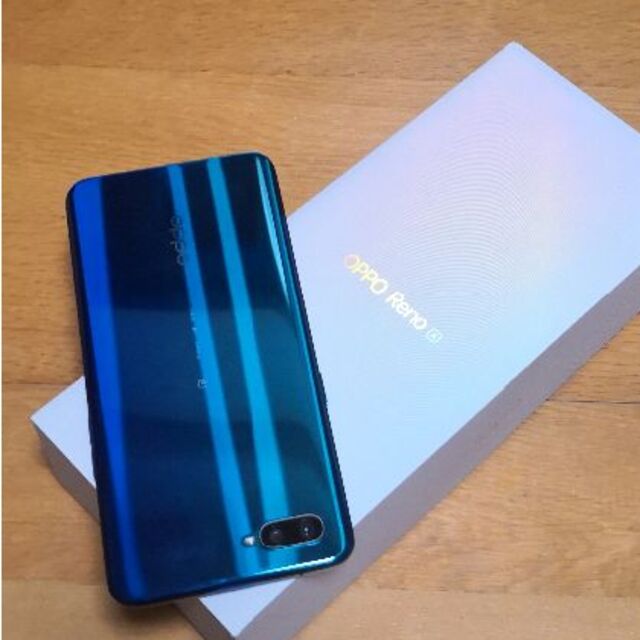 新品 OPPO Reno A 64GB Blue ブルー simフリー 本体