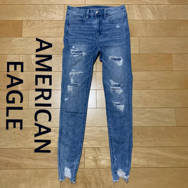 American Eagle(アメリカンイーグル)のアメリカンイーグル SP HR ジェギング デニム US2R V35 レディースのパンツ(スキニーパンツ)の商品写真