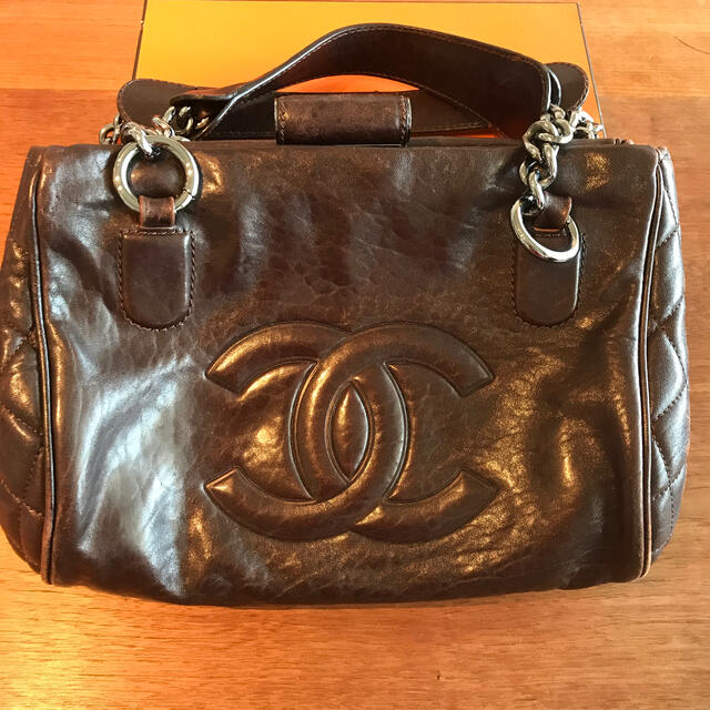 ビンテージ加工CHANEL  シャネルバッグ　ビンテージ加工　チェーン