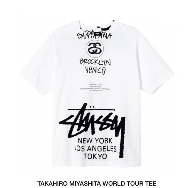 STUSSY×Takahiro Miyashita 40周年 Tシャツ Lサイズ