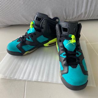 ナイキ(NIKE)のNike Air Jordan 6 Retro GS ターボグリーン / レトロ(スニーカー)