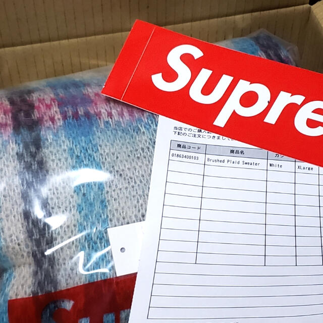 Supreme(シュプリーム)の【XL】 Brushed Plaid Sweater メンズのトップス(ニット/セーター)の商品写真