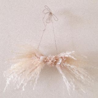 ribbon swag  mini      beige pink(ドライフラワー)