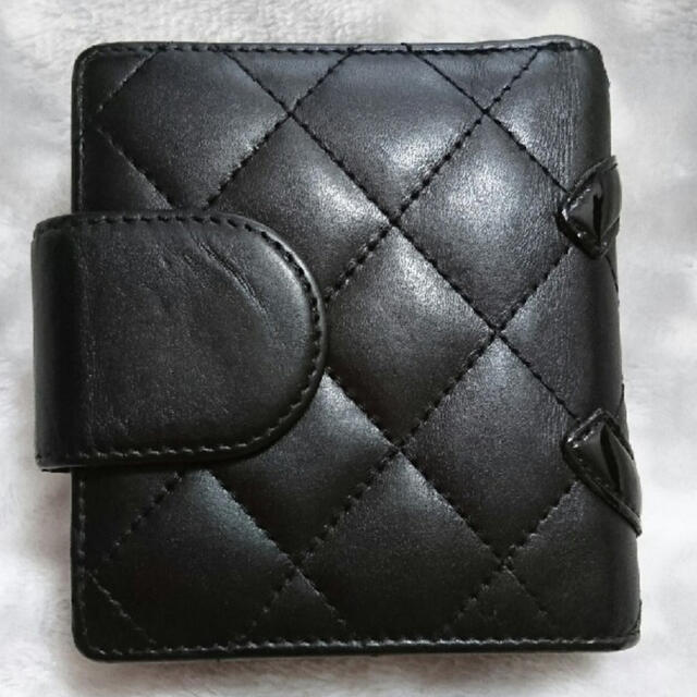 CHANEL(シャネル)のCHANEL シャネル♡カンボンライン♡ガマ口二つ折り財布♡美品 レディースのファッション小物(財布)の商品写真