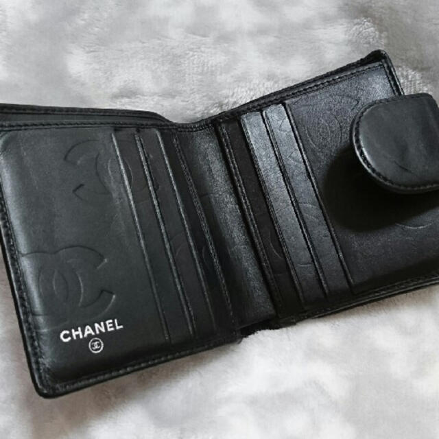 CHANEL(シャネル)のCHANEL シャネル♡カンボンライン♡ガマ口二つ折り財布♡美品 レディースのファッション小物(財布)の商品写真