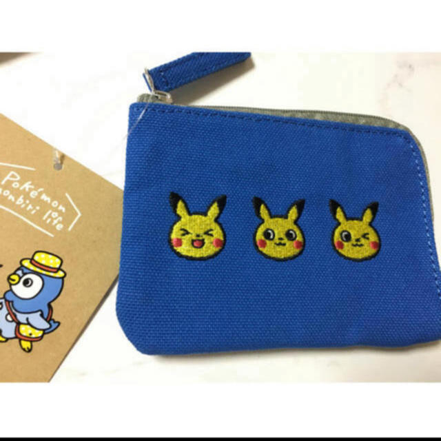ポケモン(ポケモン)のポケセン 倉敷帆布 コインケースPokémon のんびりライフ 坂崎千春 レディースのファッション小物(コインケース)の商品写真