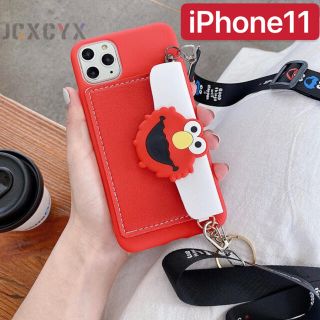 セサミストリート(SESAME STREET)の新品　キャラクター　ケース　韓国　iPhone11 スマホ　カバー　ショルダー(iPhoneケース)