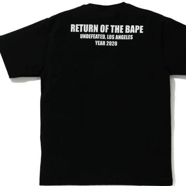 XL BAPE X UNDFTD COLLEGE TEE