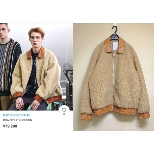 定価77,760円☆ミスタージェントルマン BOA ZIP UP BLOUSON プレゼント ...