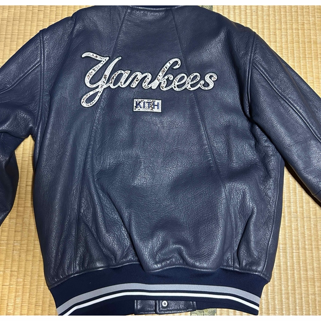 KEITH - kith MLB ヤンキースLeather Bomber の通販 by K KEITH - kith MLB ヤンキースLeather Bomber の通販 by K