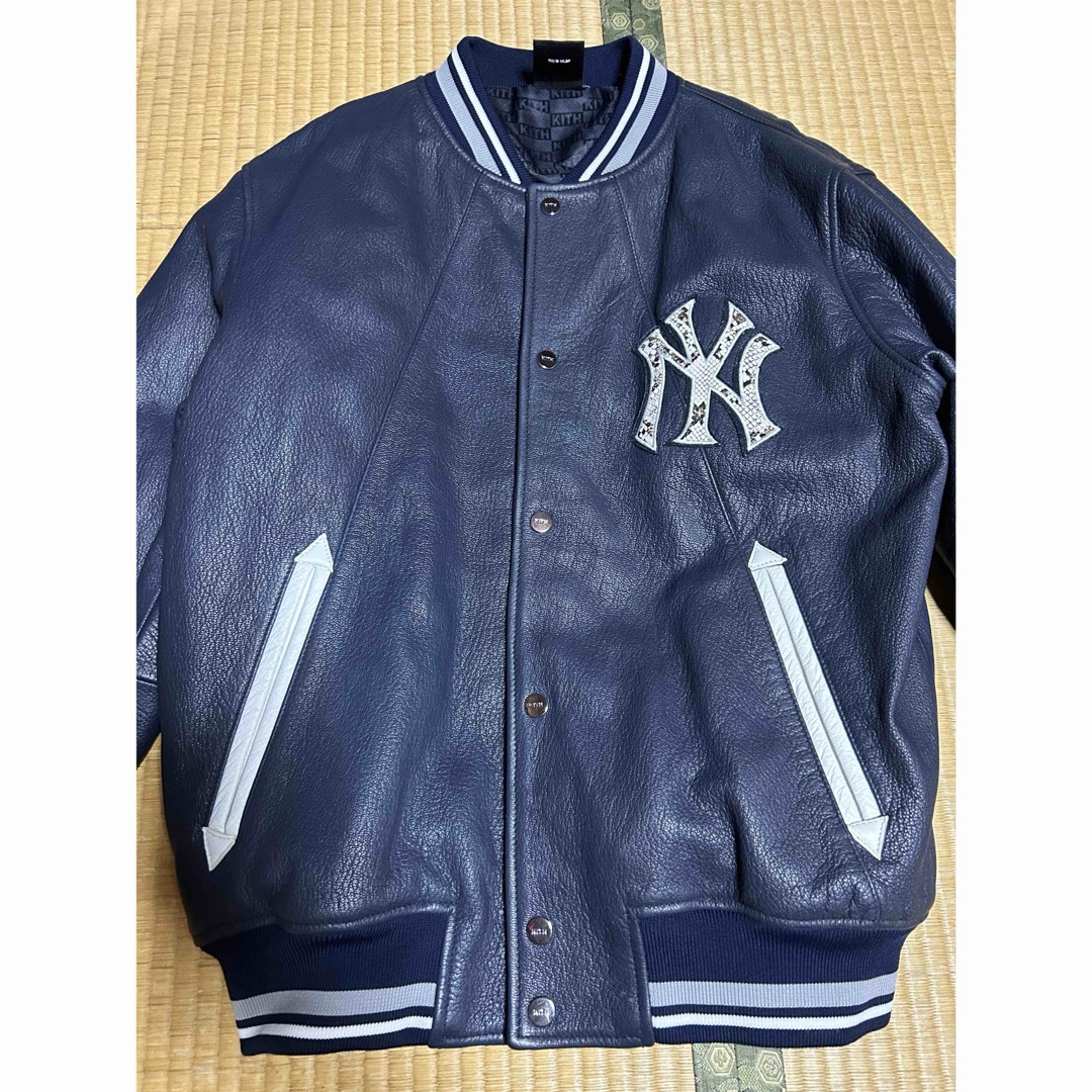 KEITH - kith MLB ヤンキースLeather Bomber の通販 by K KEITH - kith MLB ヤンキースLeather Bomber の通販 by K