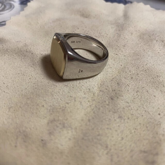 Maison Martin Margiela(マルタンマルジェラ)のtomwood CUSHION GOLD TOP RING　k9 58 メンズのアクセサリー(リング(指輪))の商品写真