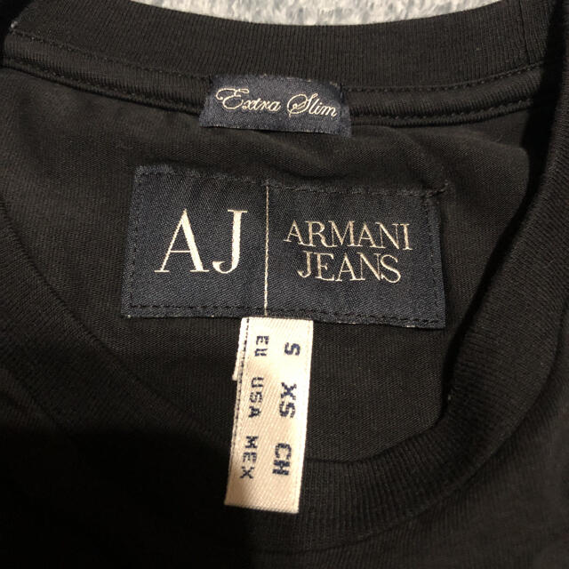 ARMANI JEANS(アルマーニジーンズ)のARMANI JEANS☆黒☆ロンティー☆ メンズのトップス(Tシャツ/カットソー(七分/長袖))の商品写真