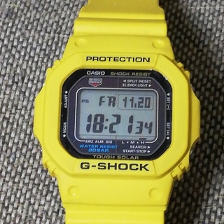 ジーショック(G-SHOCK)のジーショック G-5600A-9イエロー タフソーラー(腕時計(デジタル))