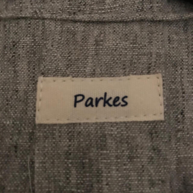 Parkes  コート　リネン　ロング　グレー