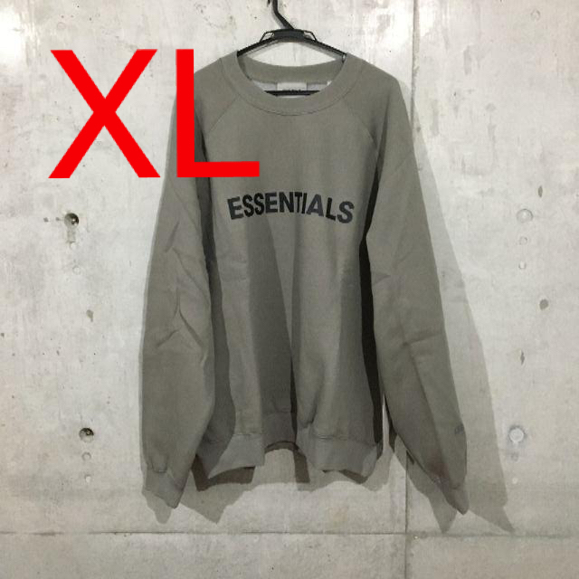 ★FOG ESSENTIALS★ クルーネック トレーナー チャコール［XL］