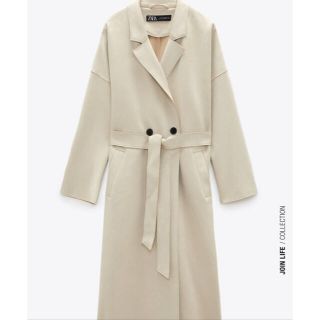 ザラ(ZARA)のZARA  スエード風　トレンチコート(トレンチコート)