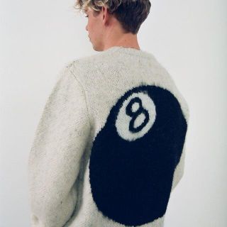 ステューシー(STUSSY)のXL stussy 8 ball mohair sweater モヘア セーター(ニット/セーター)