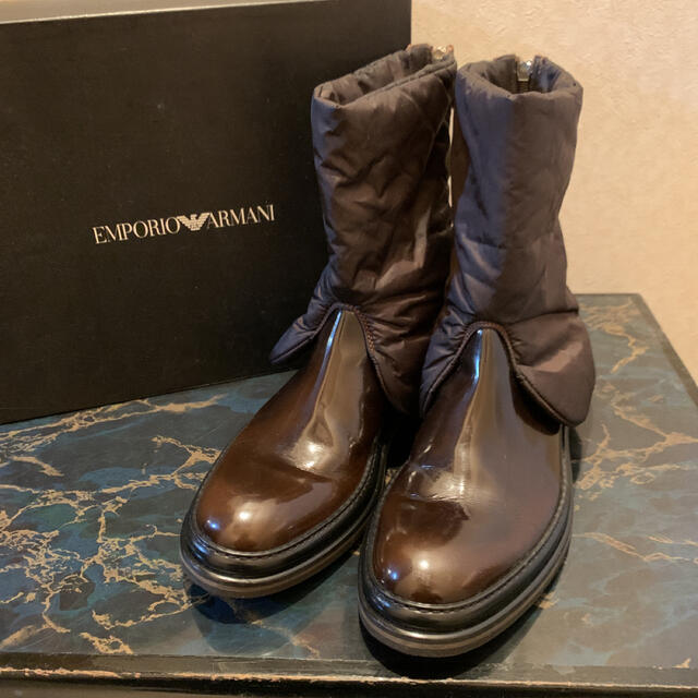 美品　EMPORIO ARMANI エンポリオアルマーニ　サイドゴアブーツ