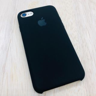 iphone7 iphone8 シリコンケース　黒(iPhoneケース)