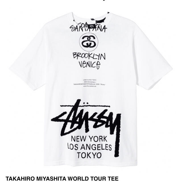 STUSSY×Takahiro Miyashita 40周年 Tシャツ Sサイズ