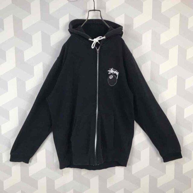 STUSSY - 【Stussy】サイズL 8ボールUSA製ジップスウェットパーカー