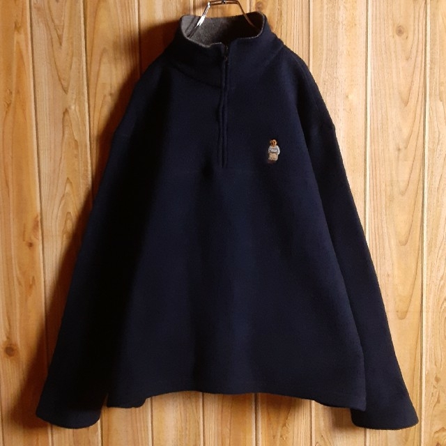 POLO RALPH LAUREN(ポロラルフローレン)のPolo by RalphLauren ポロベア ハーフジップ フリース M メンズのジャケット/アウター(ブルゾン)の商品写真