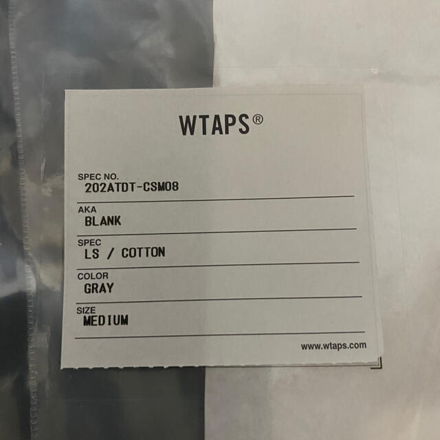 W)taps(ダブルタップス)のwtaps BLANK / LS / COTTON サイズM メンズのトップス(Tシャツ/カットソー(七分/長袖))の商品写真