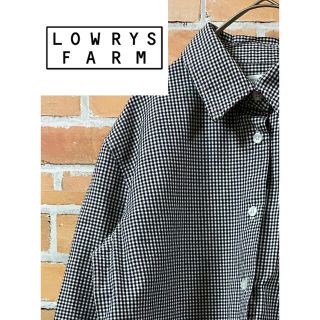 ローリーズファーム(LOWRYS FARM)の【お洒落】LOWRYS FARM ローリーズファーム☆ギンガムチェックシャツ(シャツ/ブラウス(長袖/七分))