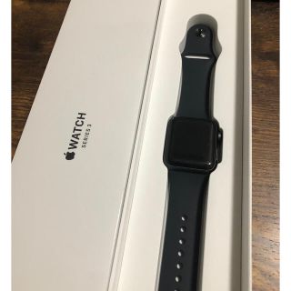 アップルウォッチ(Apple Watch)のApple Watch Series3 GPSモデル 38mm スペースグレイ(腕時計(デジタル))