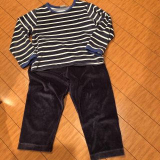 プチバトー(PETIT BATEAU)の12/8まで出品。プチバトー　ベロア　パジャマ　3ans(パジャマ)