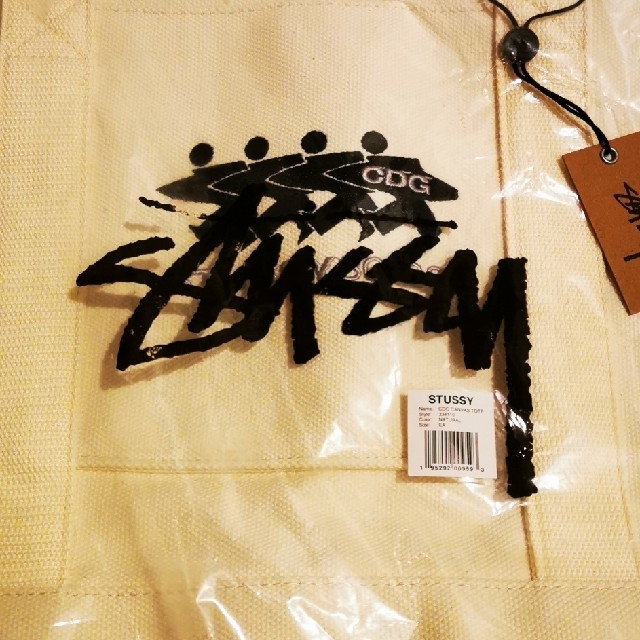 STUSSY(ステューシー)のSTUSSY CDG CANVAS TOTE NATURALキャンバストート メンズのバッグ(トートバッグ)の商品写真