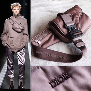 ディオール(Dior)のDIOR 19AW  “Saddle” クロスボティバッグ ほぼ未使用(ボディーバッグ)
