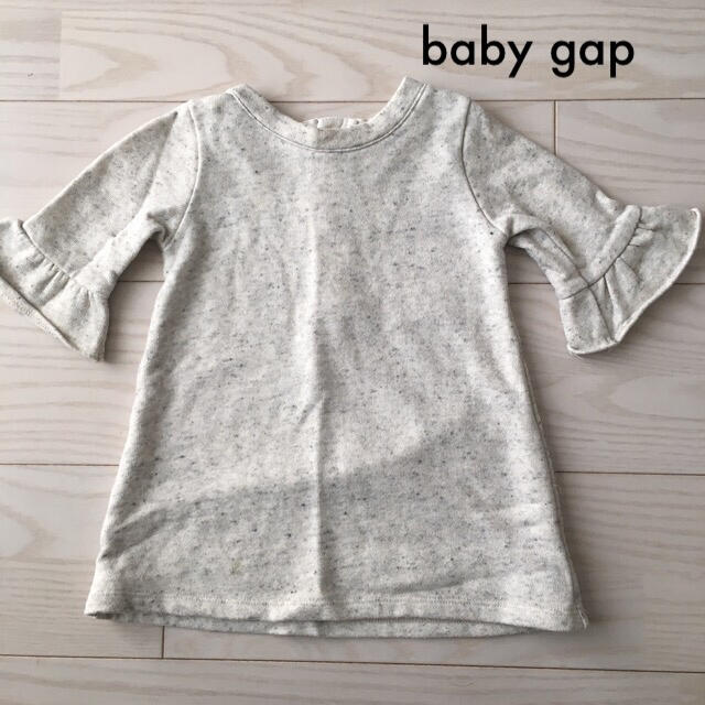 babyGAP(ベビーギャップ)のbabygap スウェットワンピース キッズ/ベビー/マタニティのキッズ服女の子用(90cm~)(ワンピース)の商品写真