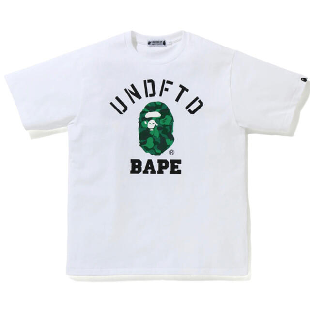 A BATHING APE(アベイシングエイプ)のBAPE X UNDFTD COLLEGE TEE ベイプ　アンディフィーテッド メンズのトップス(Tシャツ/カットソー(半袖/袖なし))の商品写真