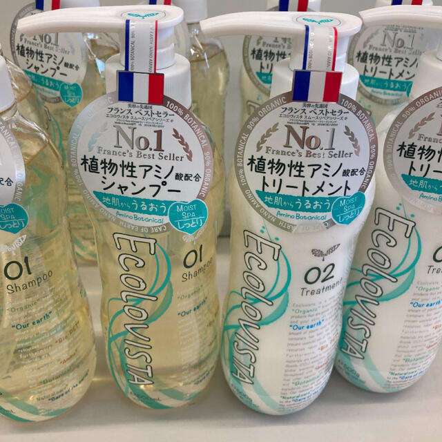 新品12本セット エコロヴィスタ モイストスパ シャンプー 500ml 1箱