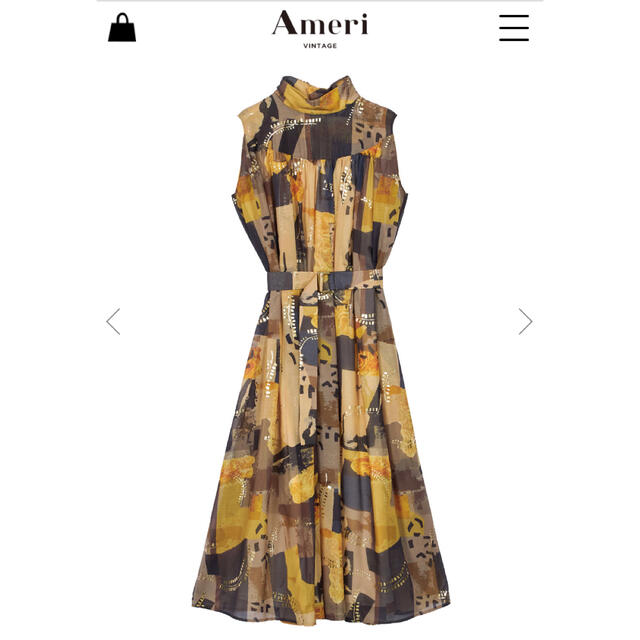 Ameri vintage EMILIE GATHER DRESS ワンピース