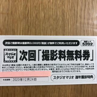 撮影料無料券(その他)