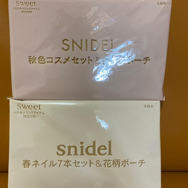 SNIDEL(スナイデル)の【値下げ❣️新品未使用✨】スナイデル付録、クリアファイル付きネイル&秋色コスメ コスメ/美容のネイル(マニキュア)の商品写真