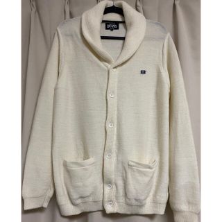 ビームス(BEAMS)の【美品】BEAMS ショールカラーウールニットカーディガン(カーディガン)