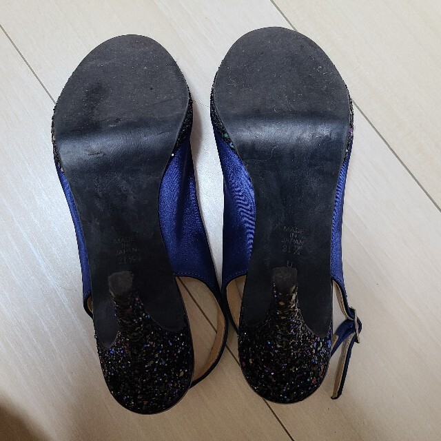 DIANA(ダイアナ)のDIANA ダイアナ サンダル パンプス 21.5cm ブルー プールサイド レディースの靴/シューズ(サンダル)の商品写真