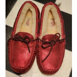 アグ(UGG)の専用【 箱なし】UGG RED METALLIC FLAT LOAFERS(ブーツ)