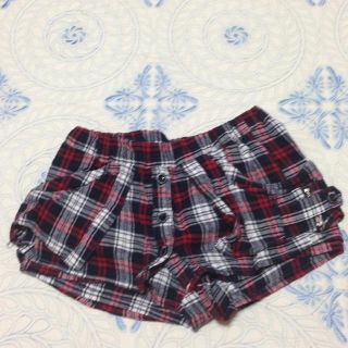 バックス(BACKS)のチェック柄ショーパン(カジュアルパンツ)