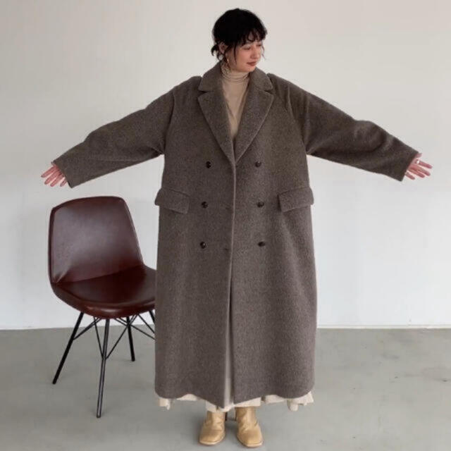 clane ウールダブルロングコート コート | www.jarussi.com.br