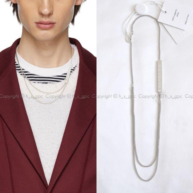maison margiela ID ダブルチェーンレイヤード ネックレス-