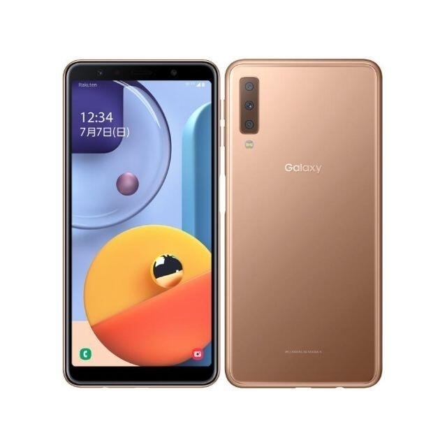 未使用　galaxy A7 ゴールド　64GB