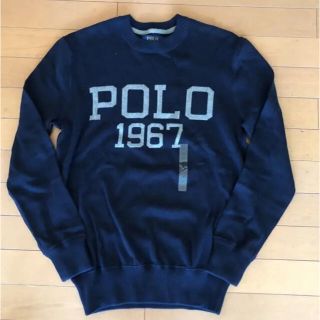 POLO RALPH LAUREN - 新品タグ付き ラルフローレン ロゴトレーナー ネイビー XS（S〜M相当）の通販｜ラクマ