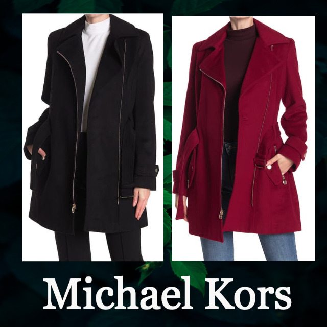 ★SALE☆【Michael Kors】非対称ジップベルト　ブレンドコート